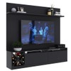 Rack com Painel para TV Até 60 Polegadas 2 Portas 2023 Ptx Preto - Quiditá Móveis