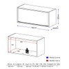 Armário Aéreo Cozinha 70 Cm Calábria 1 Porta Basculante Nogueira - Multimóveis