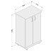 Armário Multiuso 2 Portas Baixo Limeira 3266 Branco Bp - Politorno
