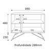 Balcão Buffet Icaro 2 Portas Br93 Branco - Estilare Móveis