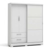 Guarda-Roupa Casal 3 Portas 2 Gavetas C533 Branco - Kappesberg
