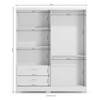 Guarda-Roupa Casal 3 Portas 2 Gavetas C533 Branco - Kappesberg