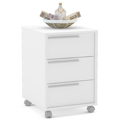 Gaveteiro com Rodízios Maia 3 Gavetas Branco - Politorno