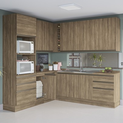 Armário de Cozinha 40 Cm Maxxi 1 Porta G741 Nogal - Kappesberg