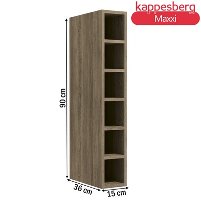 Acessórios para Cozinha Nicho Garrafeiro Maxxi Nogal - Kappesberg