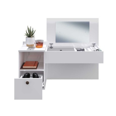 Penteadeira Suspensa com Nichos Mu111 Branco - Decibal Móveis