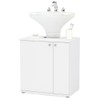Armário de Banheiro 2 Portas 3 Prateleiras 3403 Branco Bp - Politorno