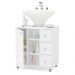 Armário de Banheiro 1 Porta 3 Gavetas 3386 Branco Bp - Politorno