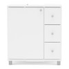 Armário de Banheiro 1 Porta 3 Gavetas 3386 Branco Bp - Politorno