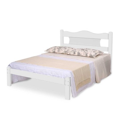 Cama de Casal Munique 100% Mdf 110201 Branco - Gabrielli Móveis
