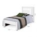 Cama de Solteiro Riviera 2492d1 Branco - Gabrielli Móveis