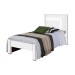 Cama de Solteiro Riviera 2492d1 Branco - Gabrielli Móveis
