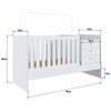 Berço Cama com Cômoda Bb680 Branco - Completa Móveis
