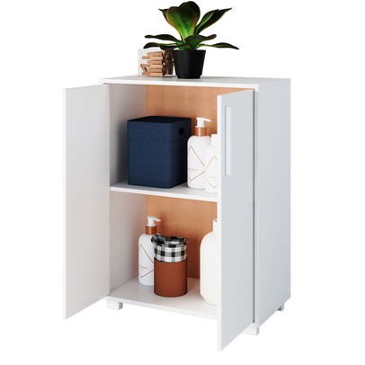 Armário Multiuso 2 Portas Bmu28 Branco - Brv Móveis