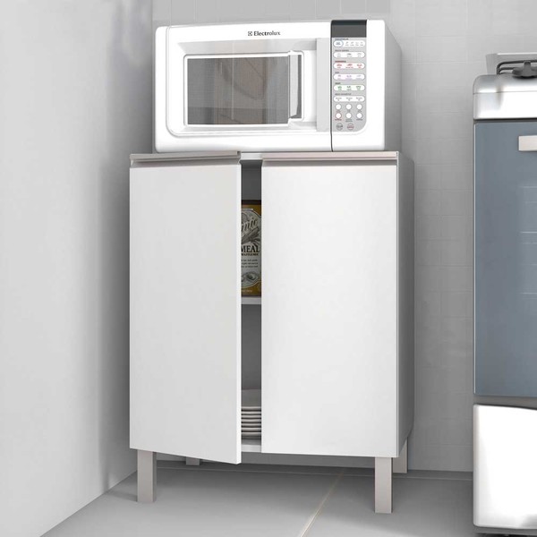 Armário de Cozinha 2 Portas Bmu33 Branco - Brv Móveis