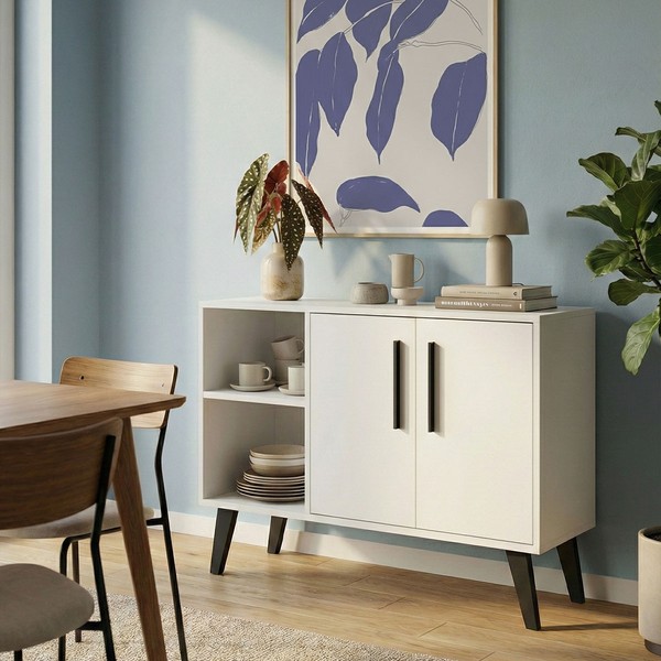 Balcão Buffet 2 Portas Bpp 63 Branco - Brv
