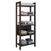 Closet 5 Prateleiras Az1005 Preto/Nogal - Tecno Mobili