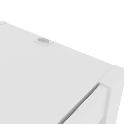 Mesa de Cabeceira 1 Gaveta com Tomada Az1016 Branco - Tecno Mobili