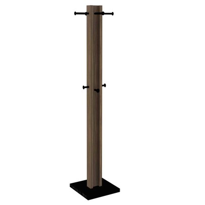 Cabideiro Mancebo Az1018 Nogal/Preto - Tecno Mobili