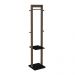 Cabideiro Mancebo Az1019 Nogal/Preto - Tecno Mobili