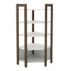 Closet 5 Prateleiras Az1020 Nogal/Branco - Tecno Mobili