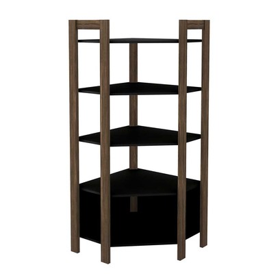 Closet 5 Prateleiras Az1020 Nogal/Preto - Tecno Mobili