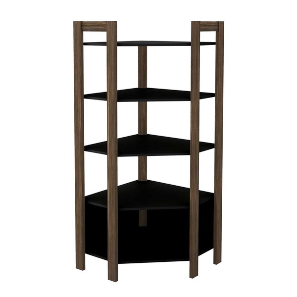 Closet 5 Prateleiras Az1020 Nogal/Preto - Tecno Mobili