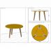 Mesa de Centro Redonda Brilhante 2075260 Off White - Bechara Móveis