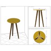 Mesa de Canto Redonda Brilhante 2075262 Off White - Bechara Móveis
