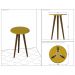 Mesa de Canto Redonda Brilhante 2075262 Off White - Bechara Móveis