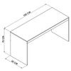 Mesa para Computador Branco Ho-2931 - Hecol Móveis