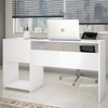 Mesa para Computador 2 Gavetas Office Branco New - Notavel