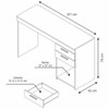 Mesa para Computador 2 Gavetas Office Branco New - Notavel