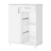 Armário de Cozinha para Forno com Fruteira 1 Porta 1 Gaveta Belize Branco New - Notavel