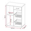 Armário de Cozinha para Forno com Fruteira 1 Porta 1 Gaveta Belize Branco New - Notavel