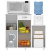 Armário de Cozinha para Forno com Fruteira 2 Portas 1 Gaveta Diva Branco New - Notavel