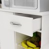 Armário de Cozinha para Forno com Fruteira 2 Portas 1 Gaveta Diva Branco New - Notavel