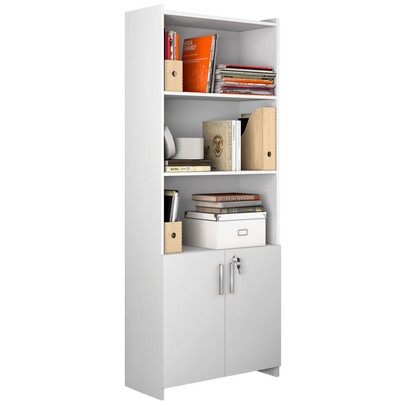 Armário para Escritório 2 Portas 56118 Branco New - Notavel