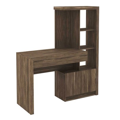 Mesa para Computador 2 Portas 1 Gaveta  Me4143 Nogal - Tecno Mobili