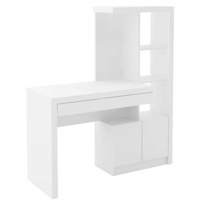 Mesa para Computador 2 Portas 1 Gaveta  Me4143 Branco - Tecno Mobili