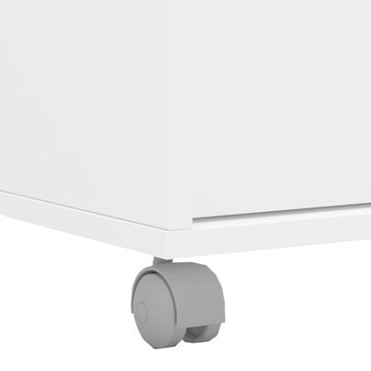 Gaveteiro Arquivo com Rodízios Maia 3 Gavetas com Chave Branco - Politorno