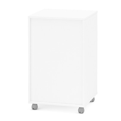 Gaveteiro Arquivo com Rodízios Maia 3 Gavetas com Chave Branco - Politorno