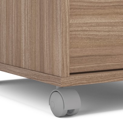 Gaveteiro Arquivo com Rodízios Maia 3 Gavetas com Chave Castanho - Politorno