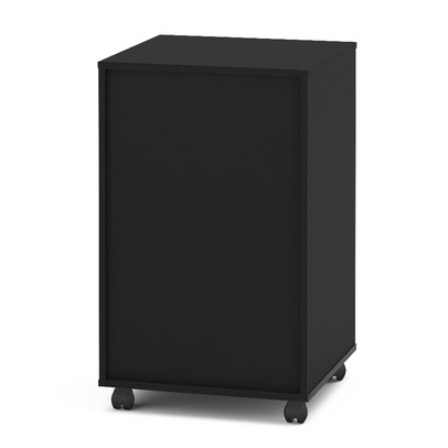 Gaveteiro Arquivo com Rodízios Maia 3 Gavetas com Chave Preto - Politorno