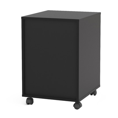 Gaveteiro com Rodízios Maia 3 Gavetas Preto - Politorno