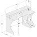 Mesa Gamer Fremont para 2 Monitores Preto/Verde - Politorno