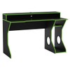 Mesa Gamer Fremont para 2 Monitores Preto/Verde - Politorno