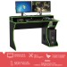 Mesa Gamer Fremont para 2 Monitores Preto/Verde - Politorno