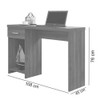 Mesa Escrivaninha 1 Gaveta Prisma New Rustic - Móveis Germai