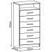 Cômoda Rack 6 Gavetas Tallinn com Nicho 13444 Branco - Pnr Móveis